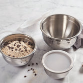 Stainless Steel Mixing Bowls with Lids, Set of 3