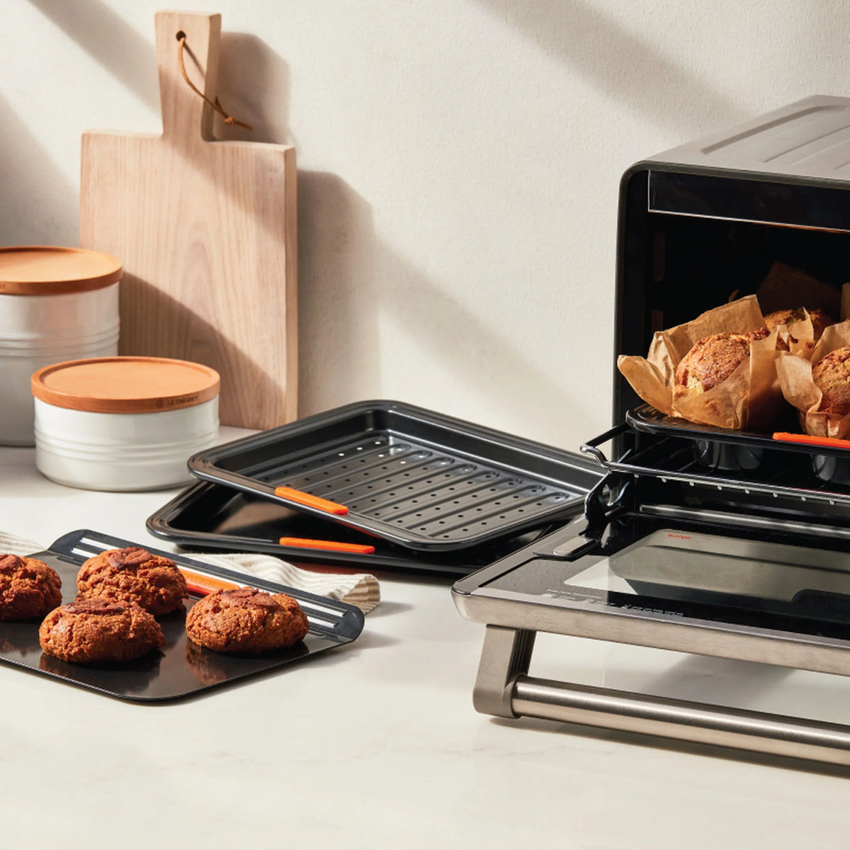 Non-stick Metal Bakeware 4-Piece Toaster Oven Set